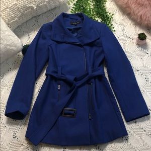 Blue wool coat